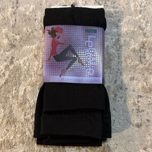 Legale Black Plush Lined Legging